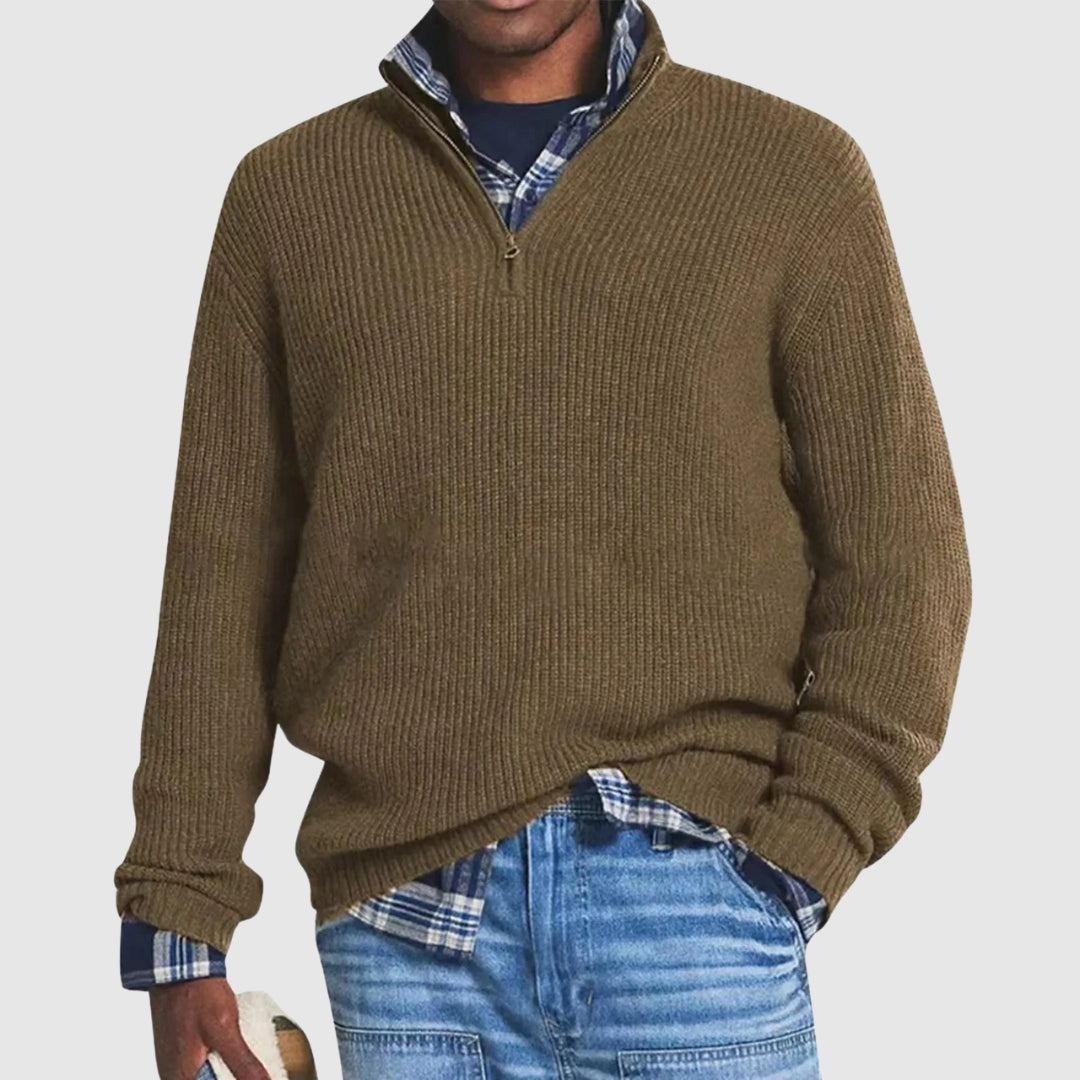 Louis™ | Pulover Modern cu Fermuar Pe Jumătate