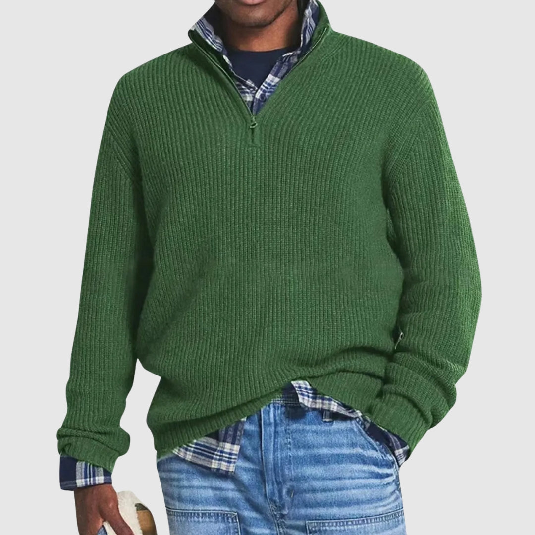 Louis™ | Pulover Modern cu Fermuar Pe Jumătate