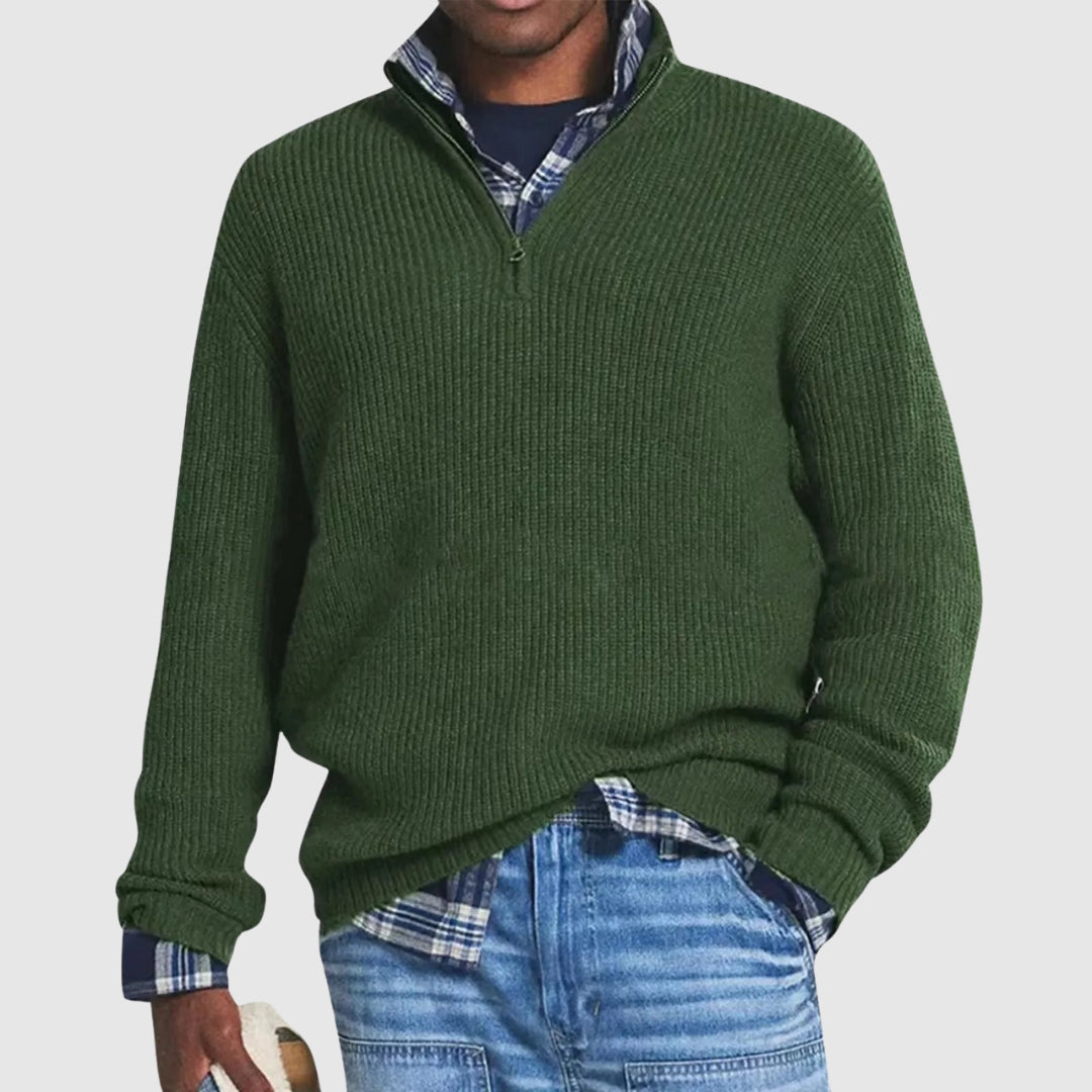Louis™ | Pulover Modern cu Fermuar Pe Jumătate