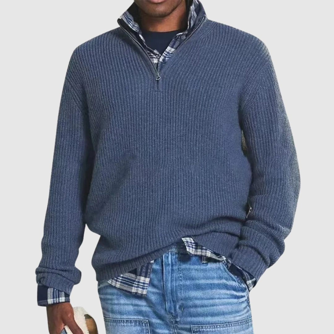 Louis™ | Pulover Modern cu Fermuar Pe Jumătate
