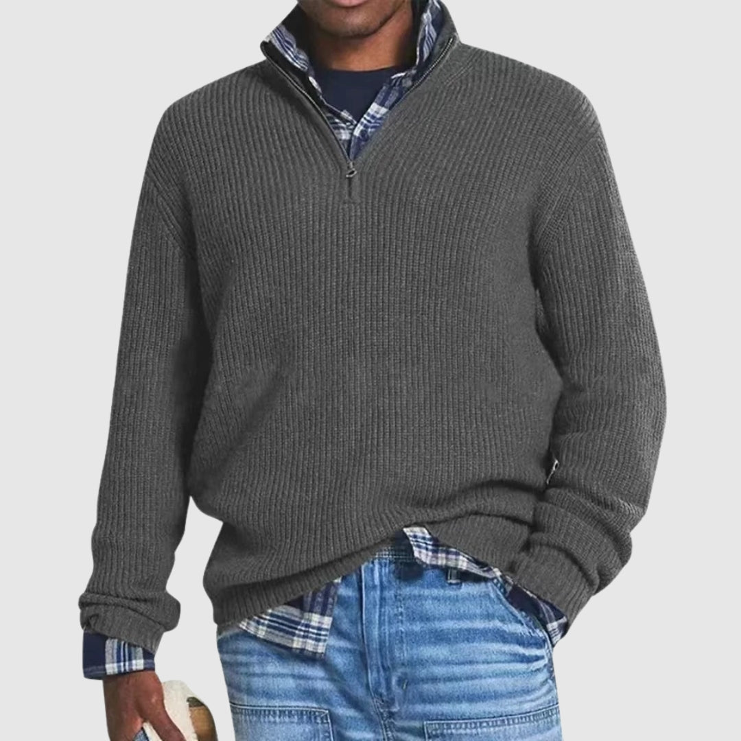 Louis™ | Pulover Modern cu Fermuar Pe Jumătate