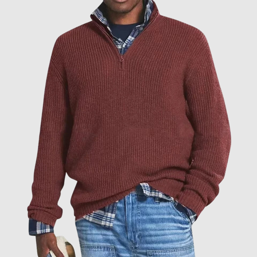 Louis™ | Pulover Modern cu Fermuar Pe Jumătate
