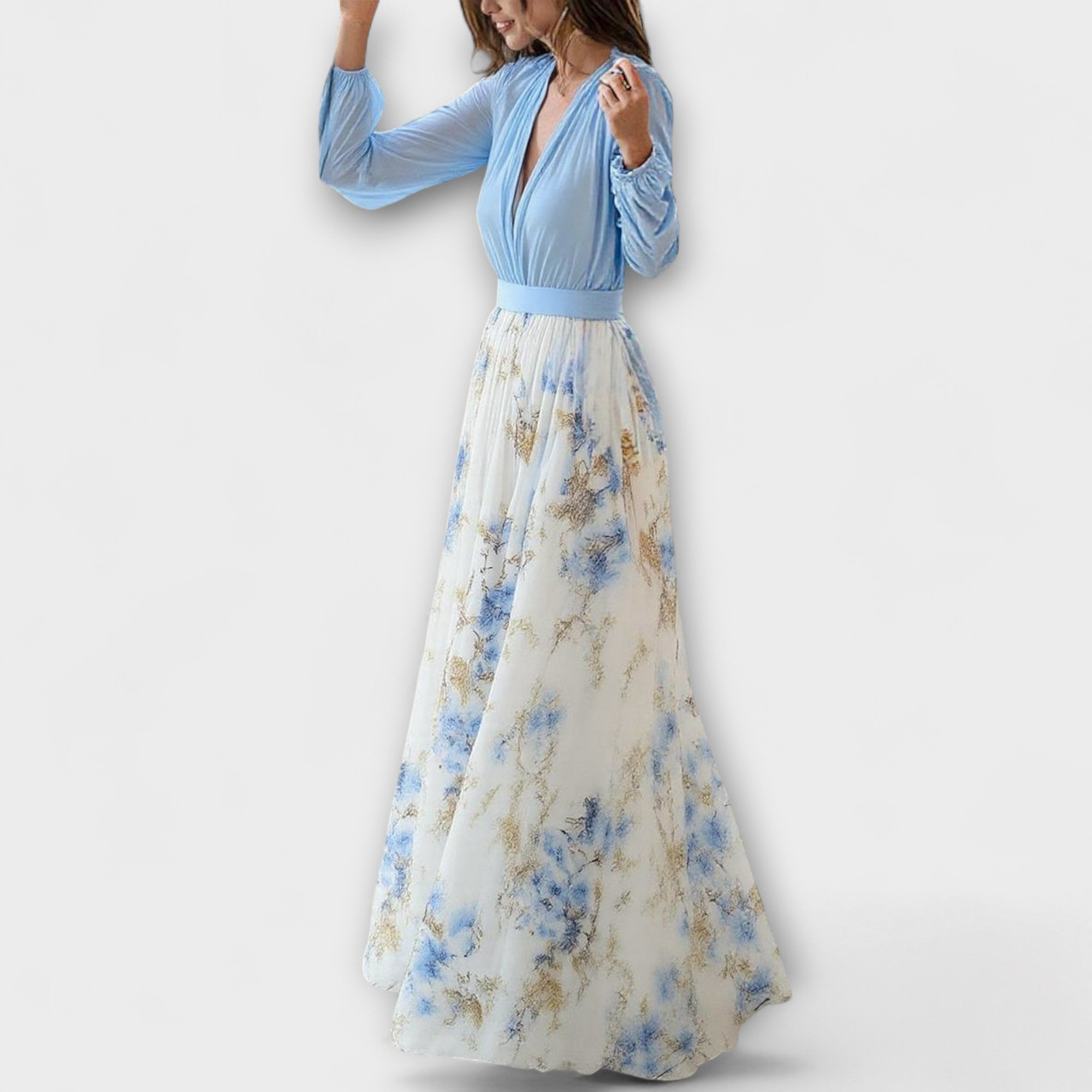 Harper - Rochie Maxi cu Flori