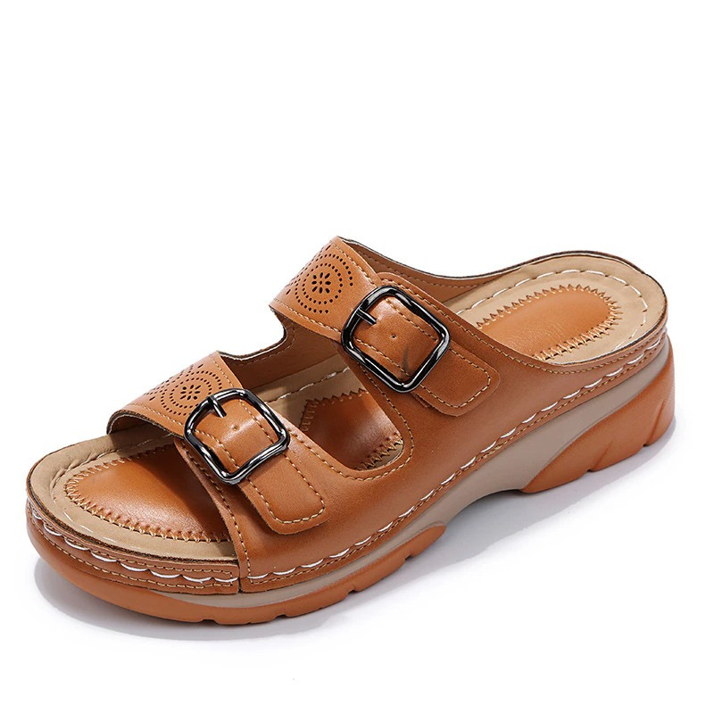 Simona™ | Sandale Ortopedice din Piele