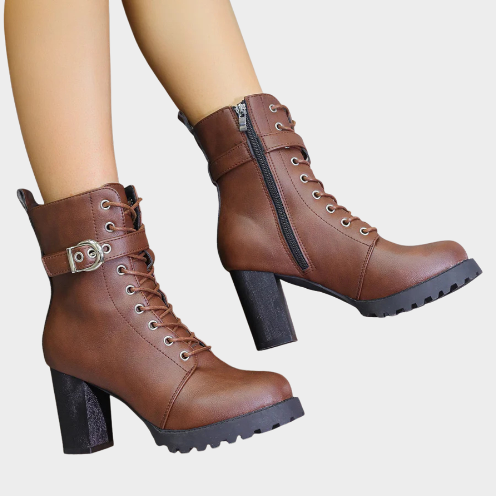 Quinn | Botine cu toc conic