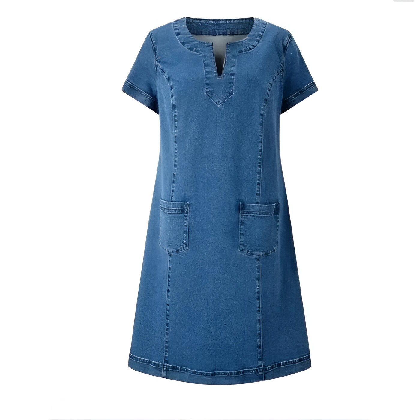 Anouk™ | Rochie din Denim Relaxată