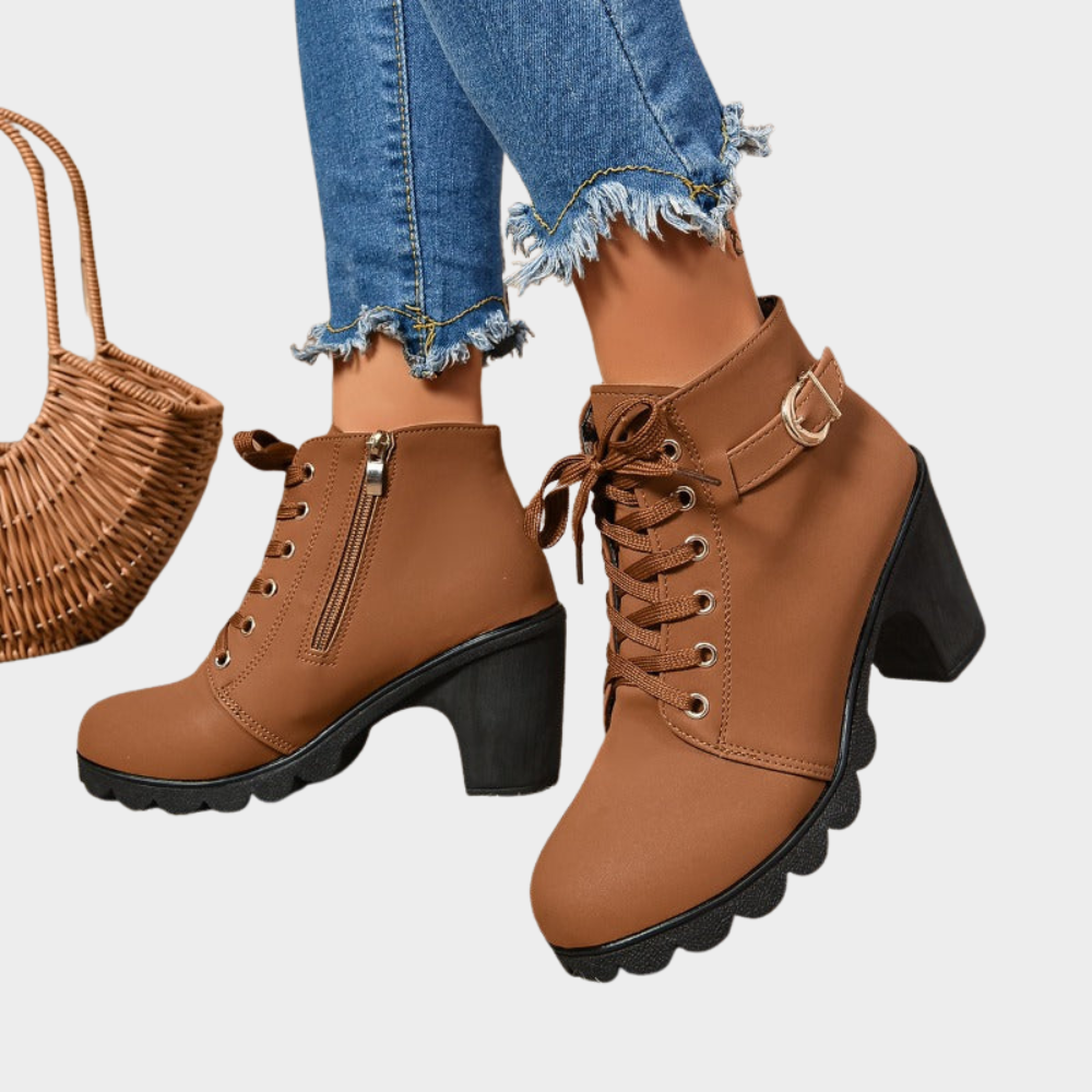 Kenna | Botine cu toc bloc