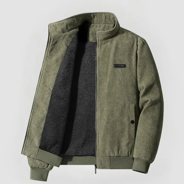 Liam™ | Jachetă din catifea cu căptușeală din fleece