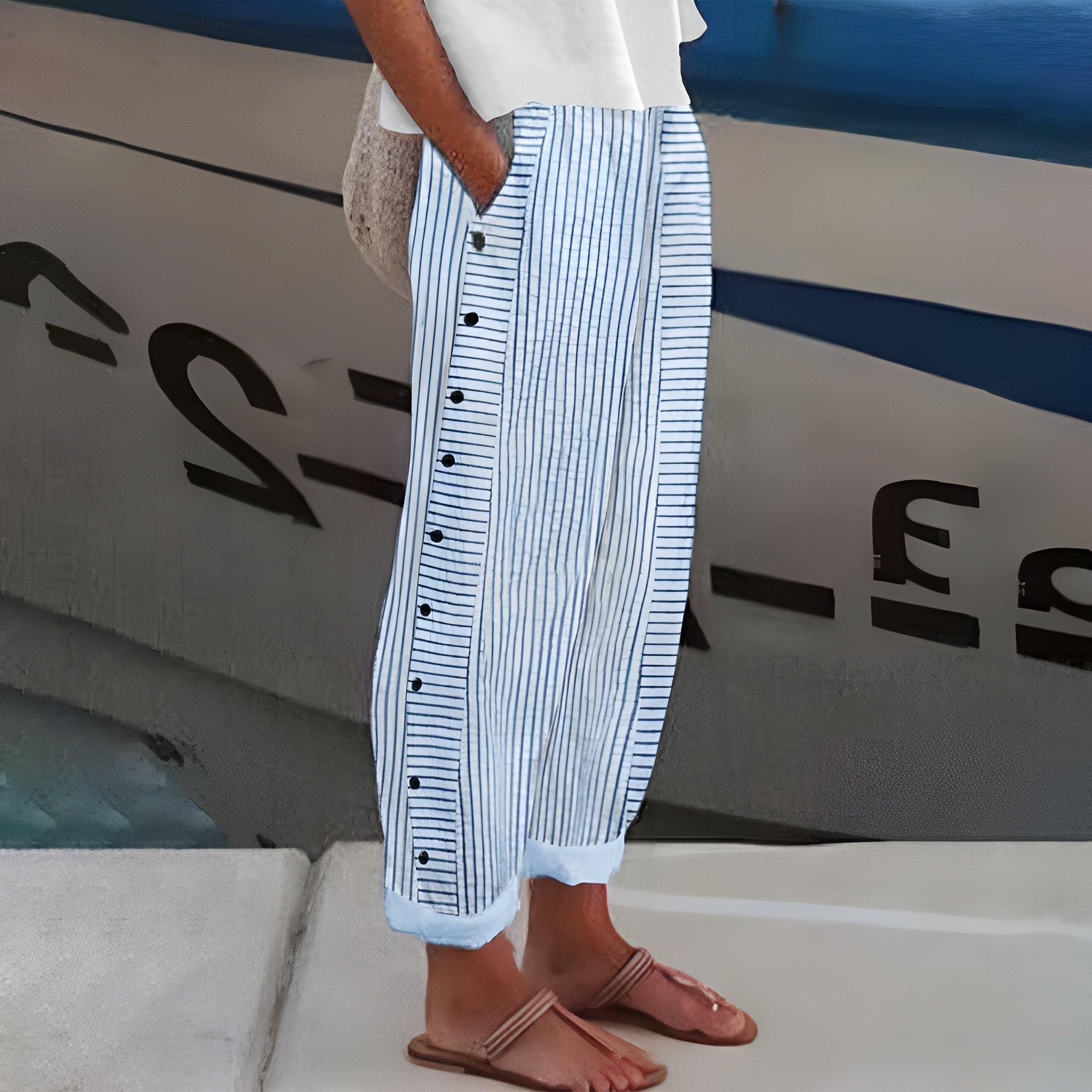Dagny | Pantaloni Lejeri - Stil Lisabona