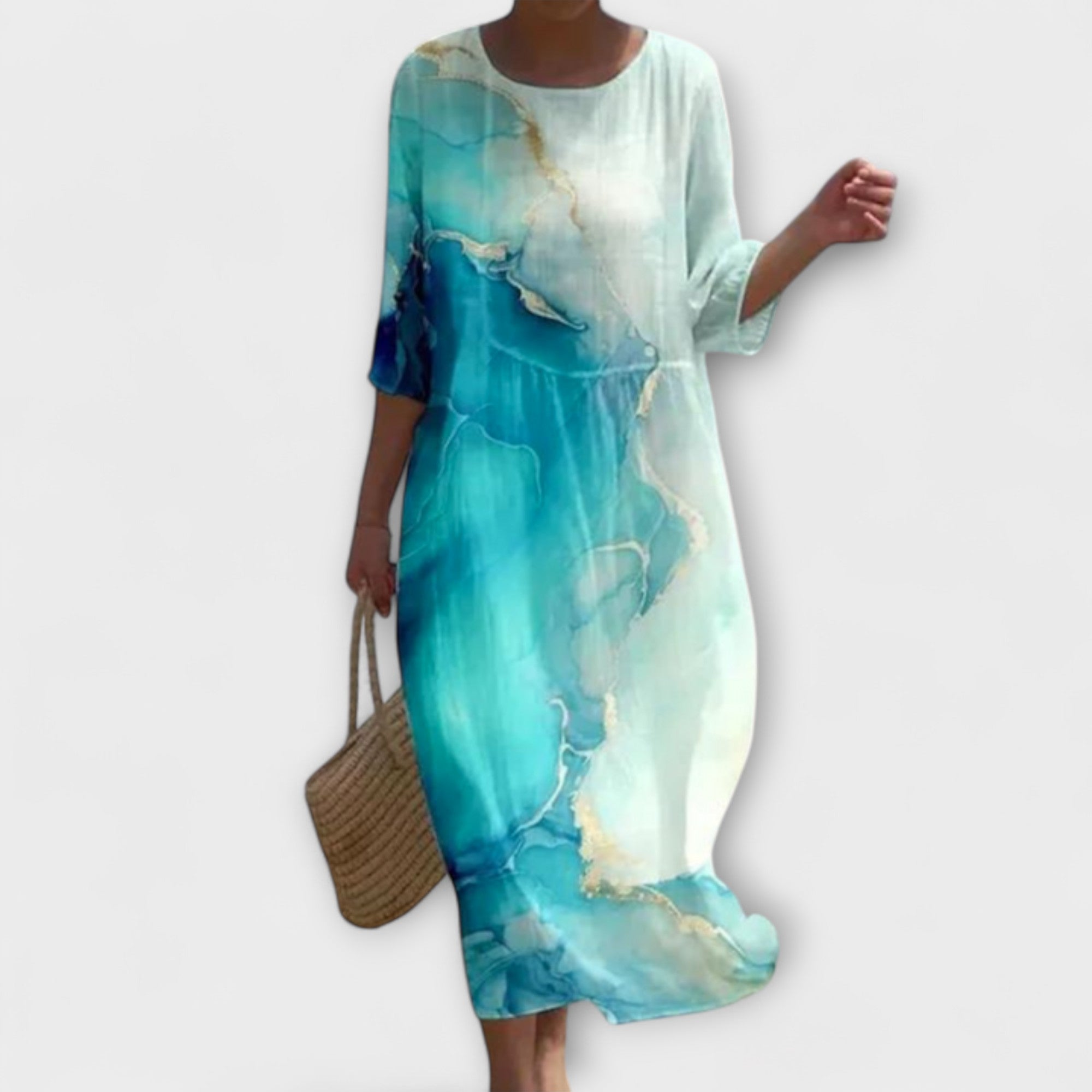 Miranda - Rochie Maxi Florală Stilată