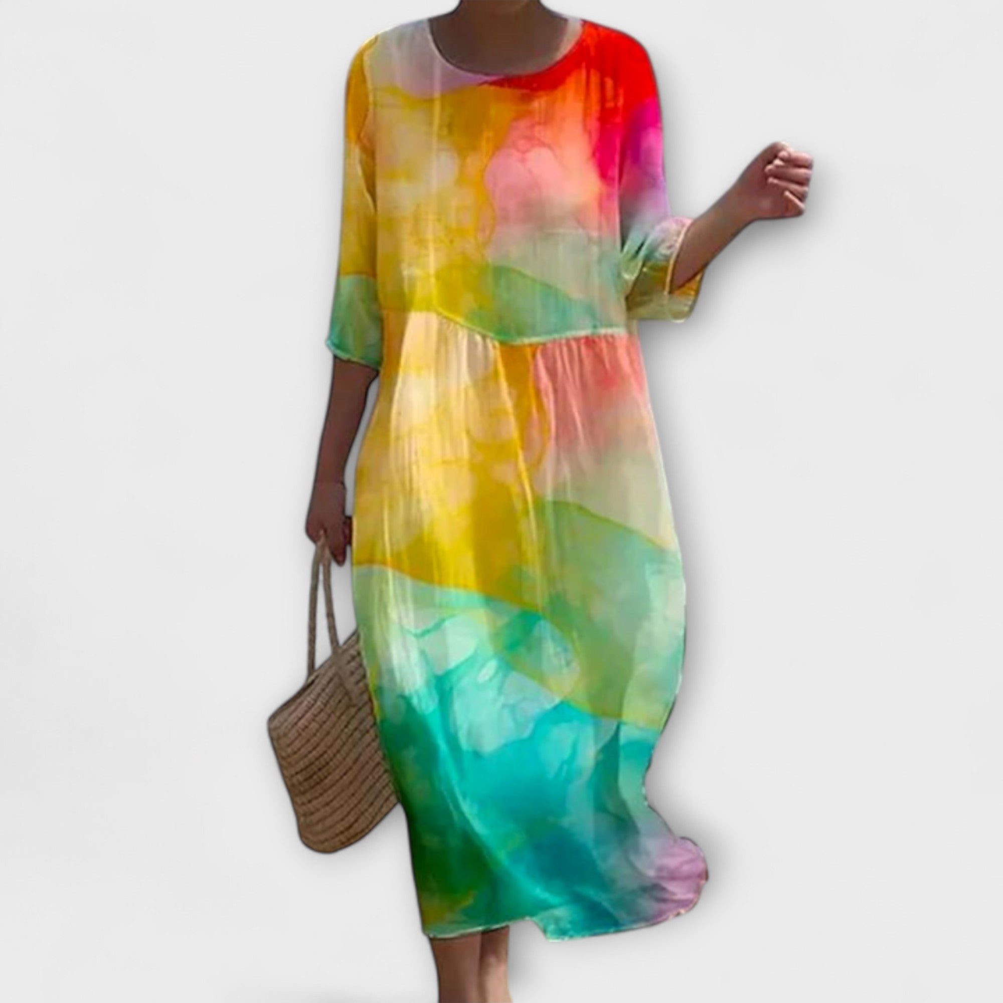 Miranda - Rochie Maxi Florală Stilată