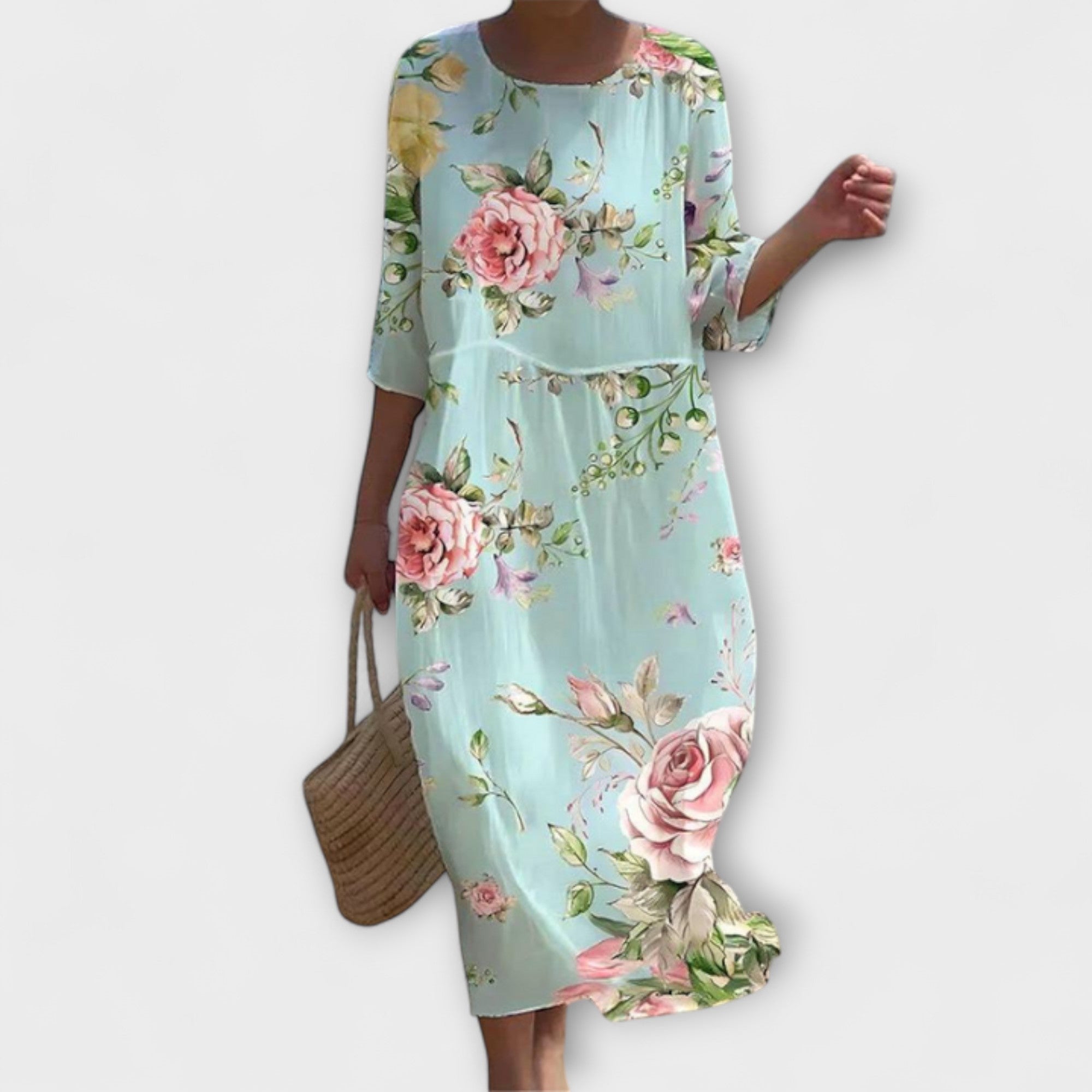 Miranda - Rochie Maxi Florală Stilată