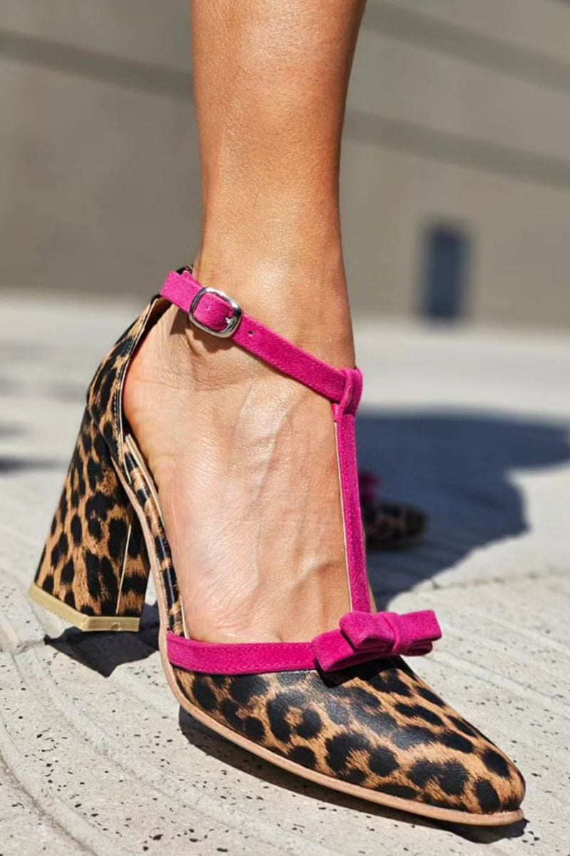 Leontina™ | Pantofi cu Toc cu Print Leopard