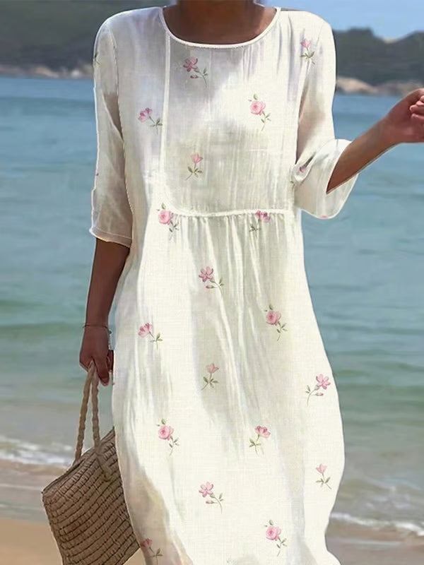 Isabelle Fiori | Rochie ușoară cu imprimeu floral delicat