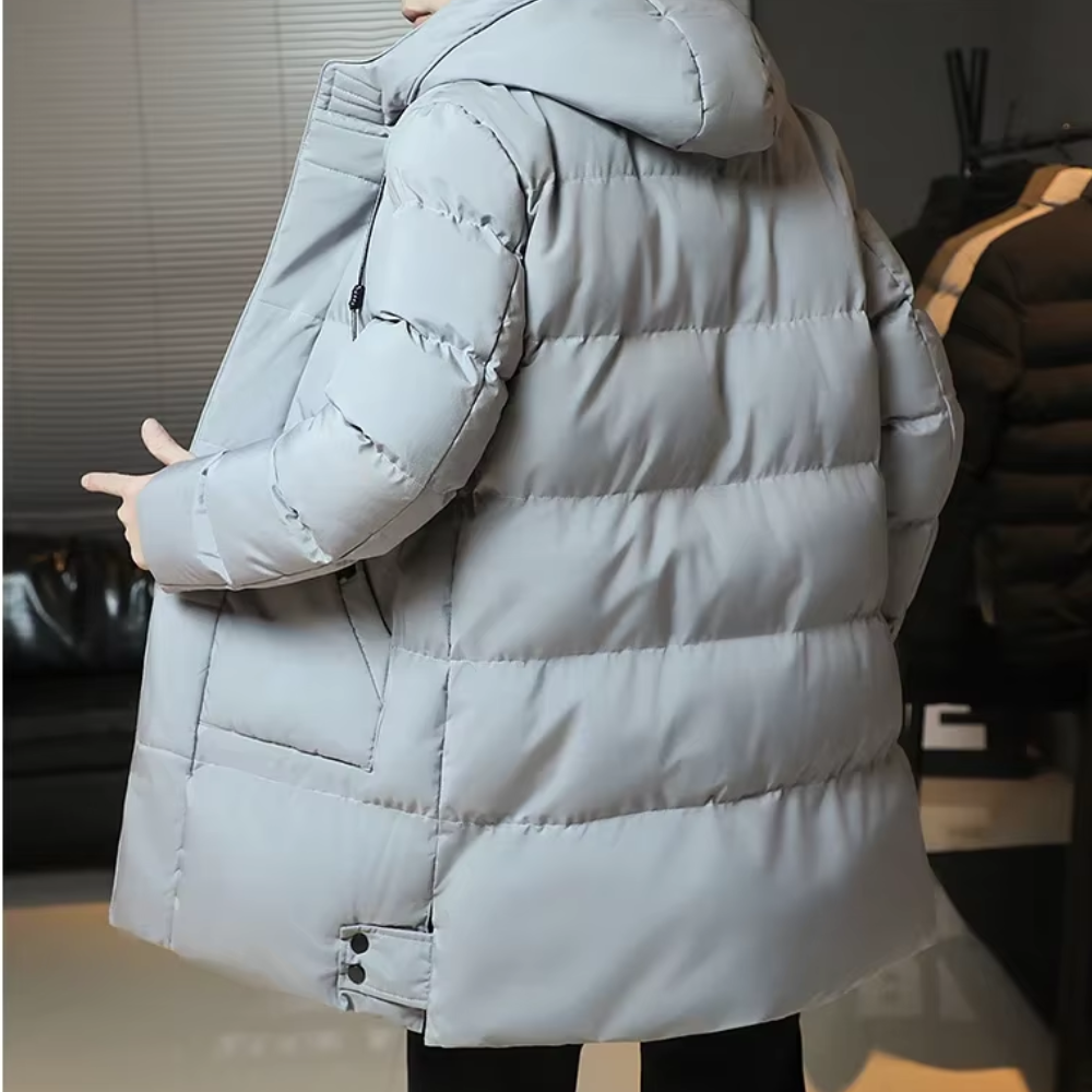 Jachetă lungă elegantă de iarnă