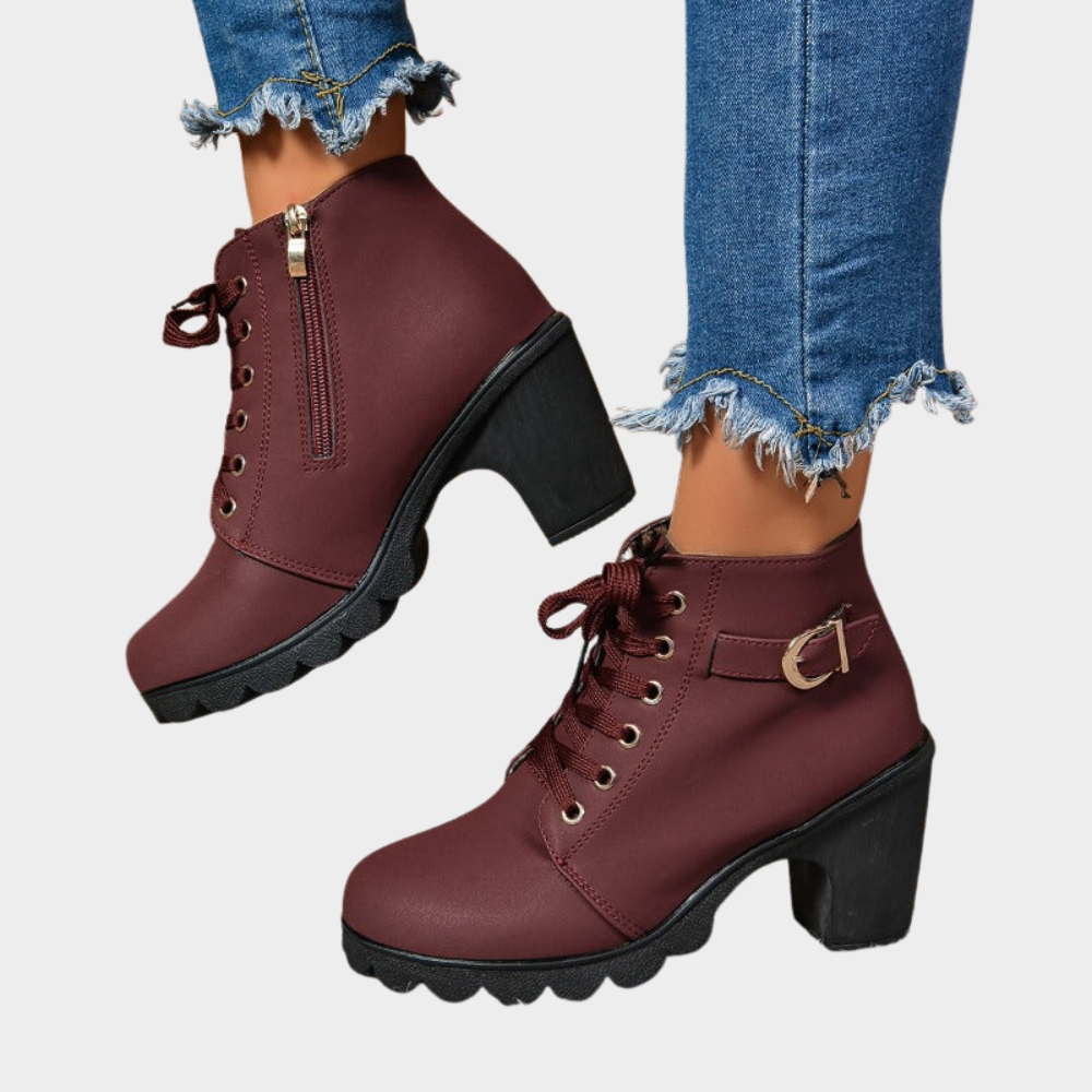 Kenna | Botine cu toc bloc