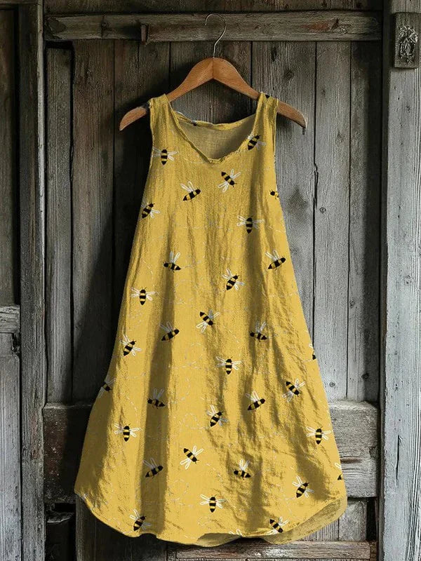 Clemintină – Rochie cu model de albine