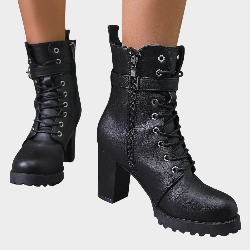Quinn | Botine cu toc conic