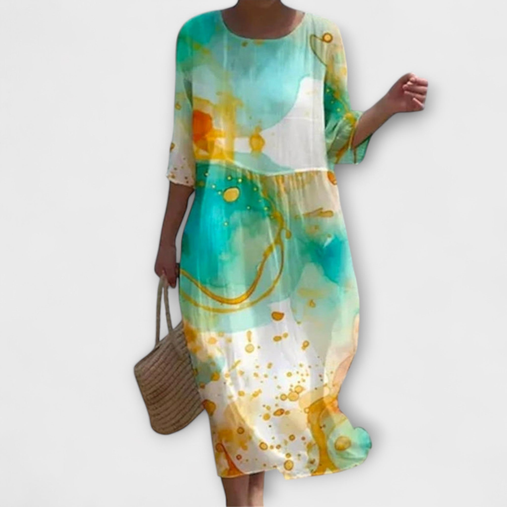 Miranda - Rochie Maxi Florală Stilată