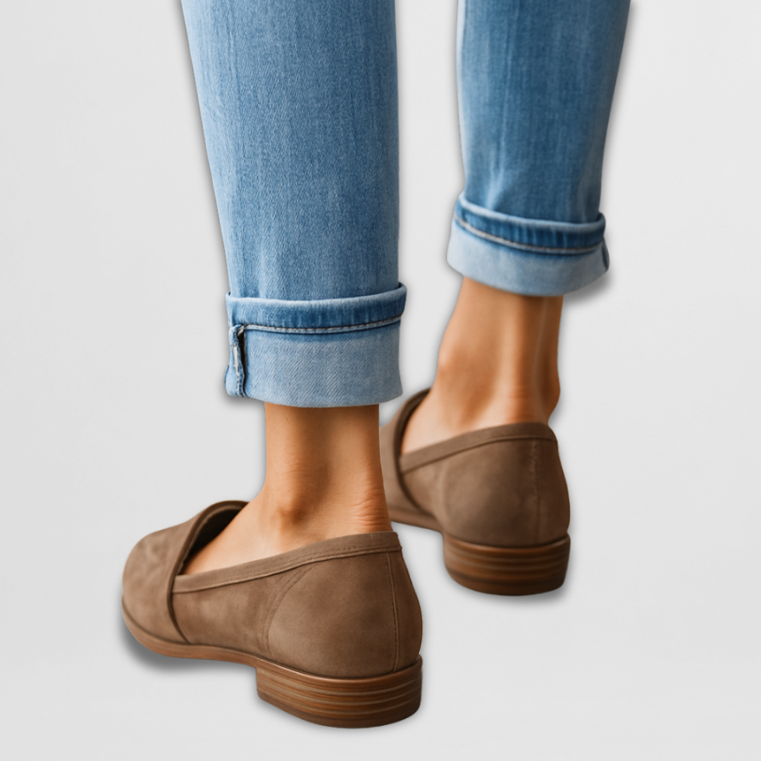 Nadia - Pantofi tip mocasin Suede