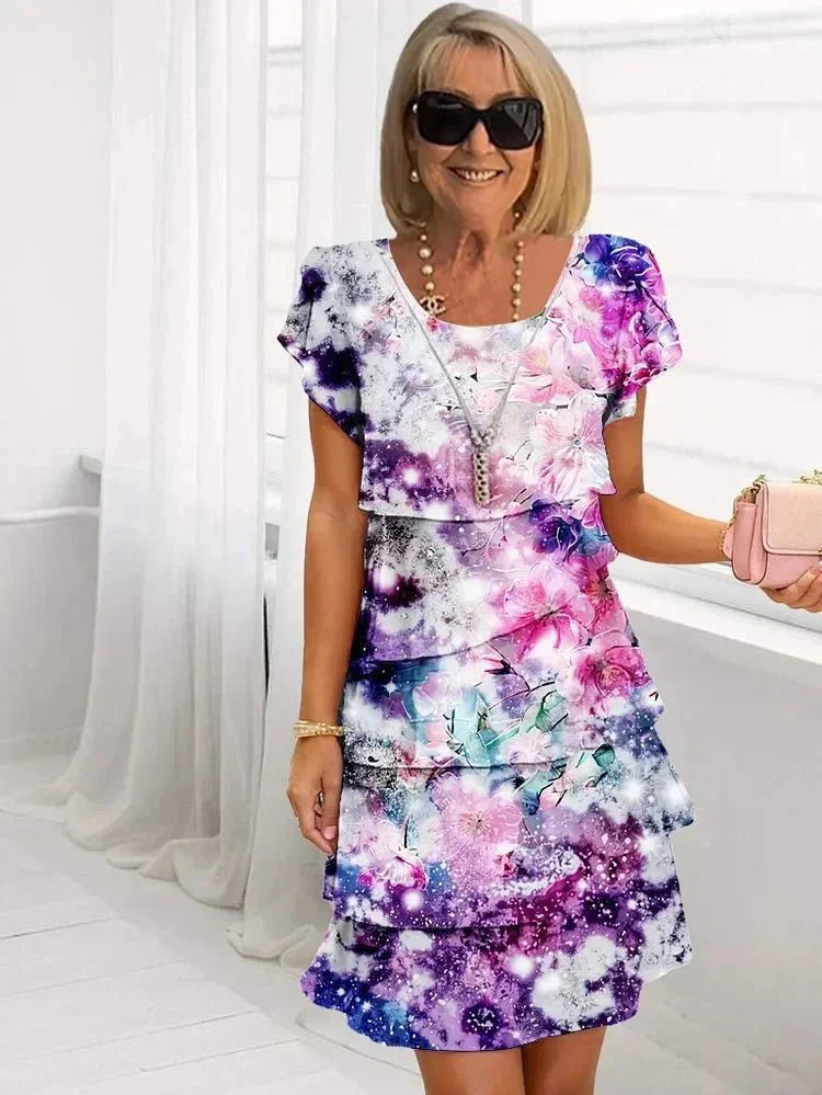 Jenna | Rochie Florală Cascadentă
