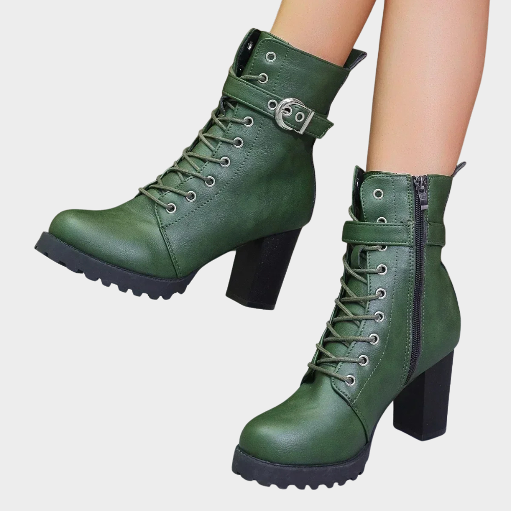 Quinn | Botine cu toc conic