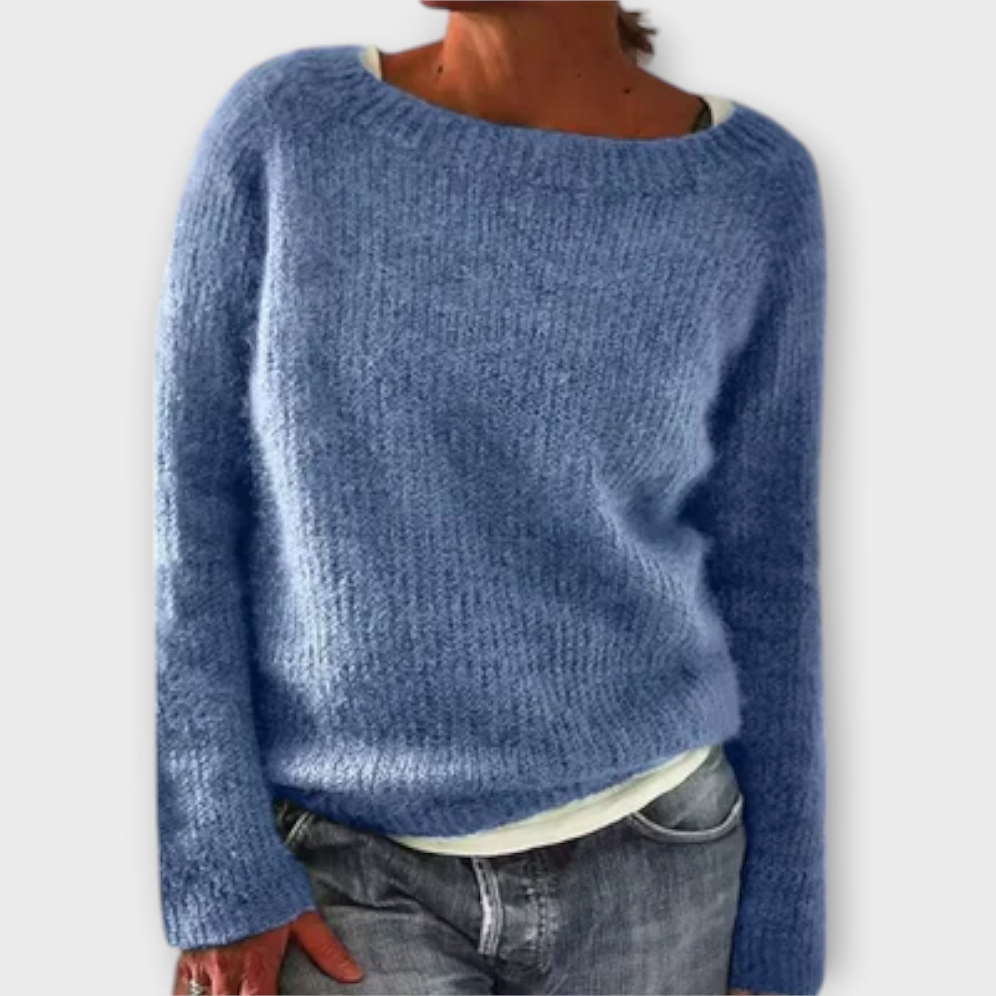 Regine – Pulover Tricotat de Culoare Uniformă