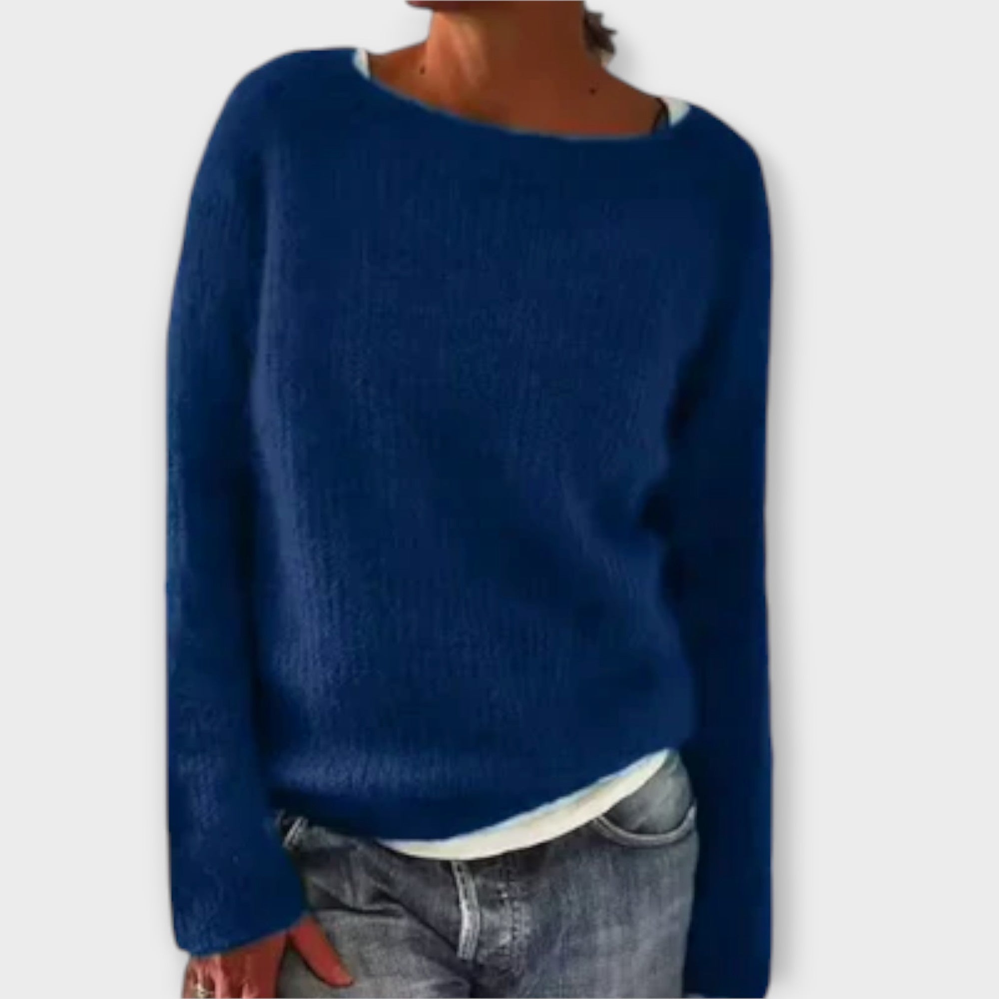 Regine – Pulover Tricotat de Culoare Uniformă