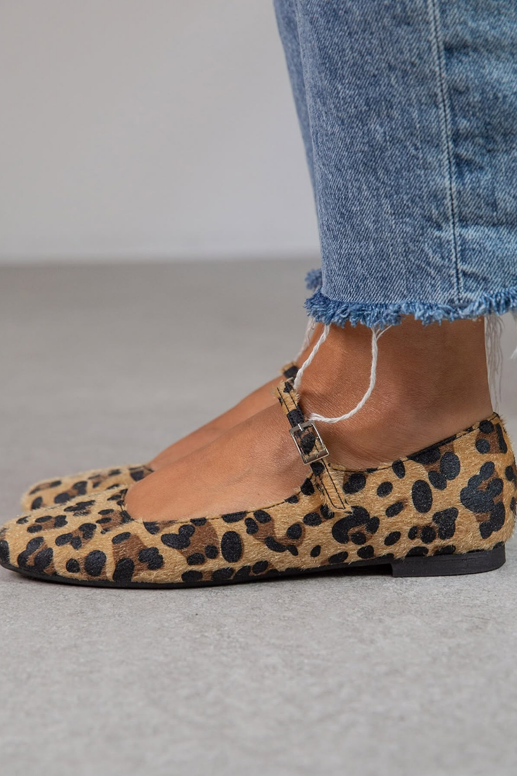 Ninon™ | Pantofi Eleganți cu Toc în Stil Leopar
