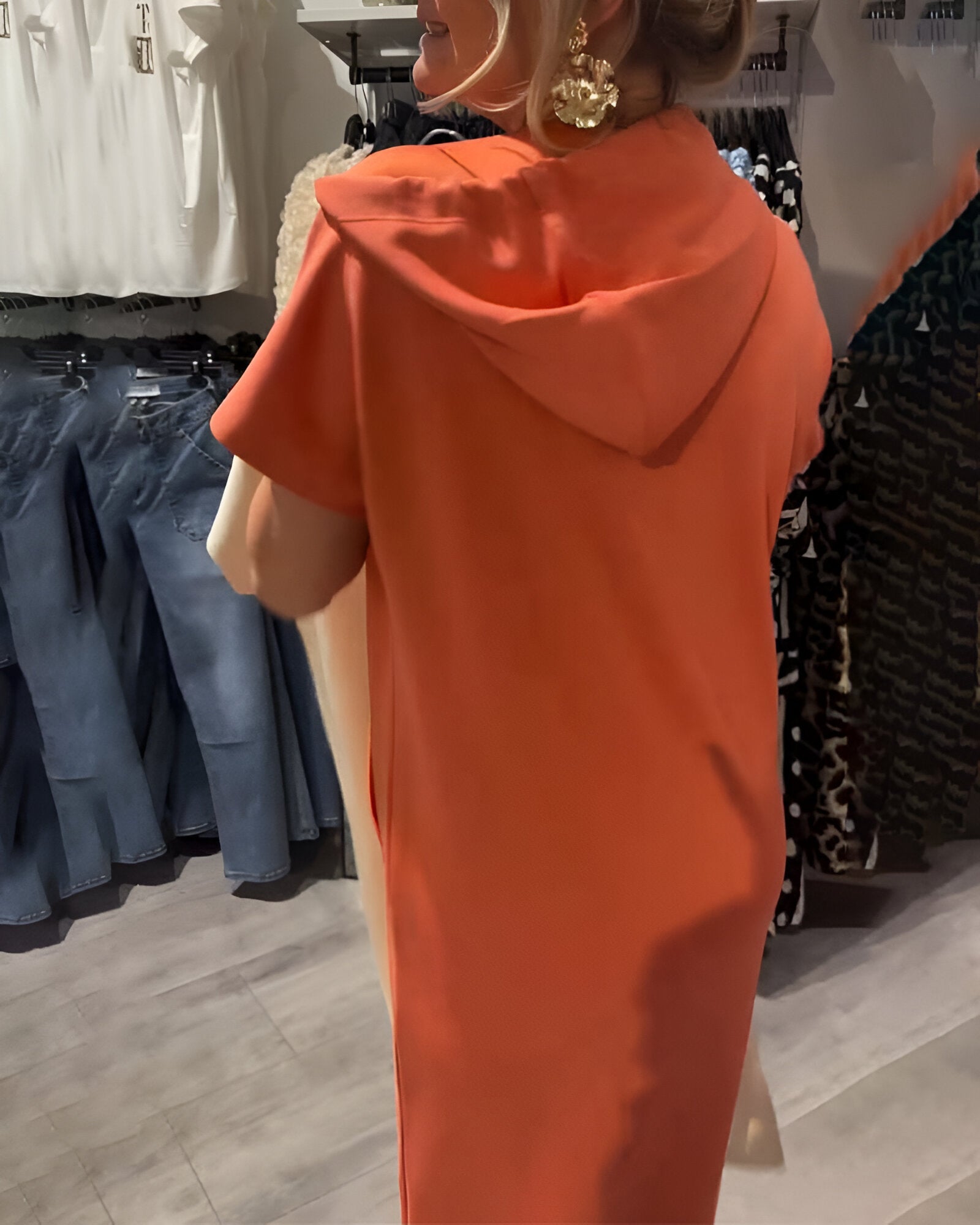 Saskia™ | Rochie Zilnică cu Glugă