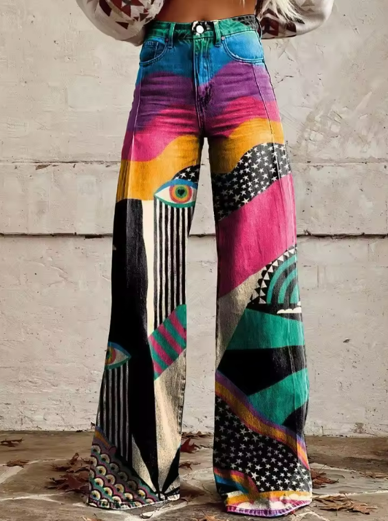 Talia - Pantaloni Flared Boho