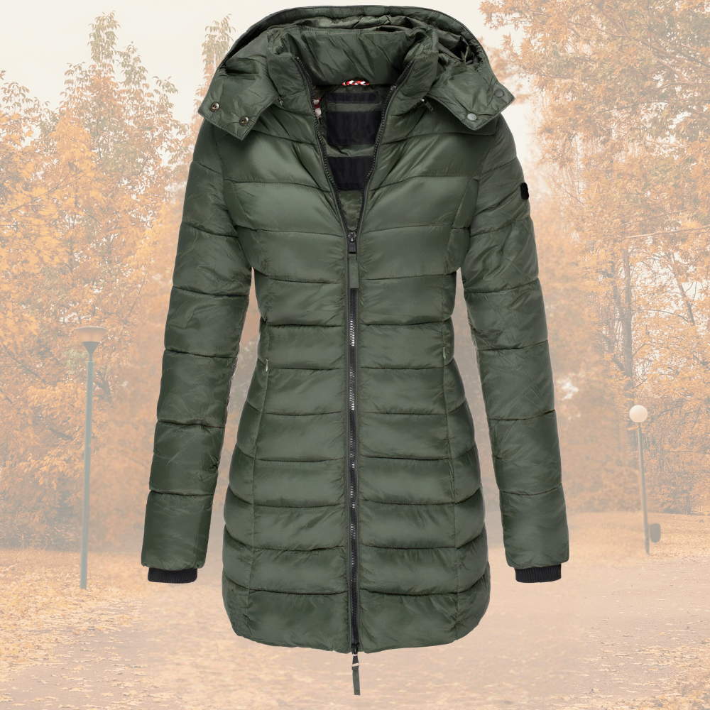 IRMINA | JACKET ELEGANTĂ CU GLUGĂ