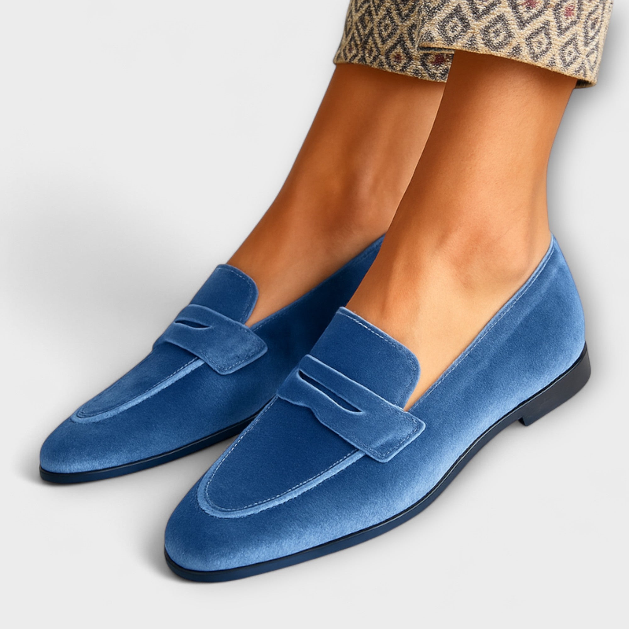 Louise - Pantofi Slip-On din Catifea Moale