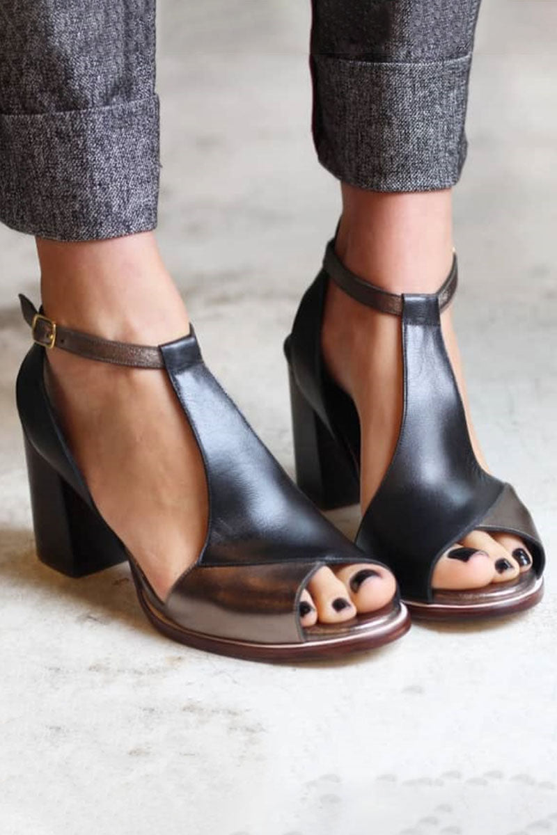 Ophélie™ | Pantofi Eleganți cu Toc Rotund