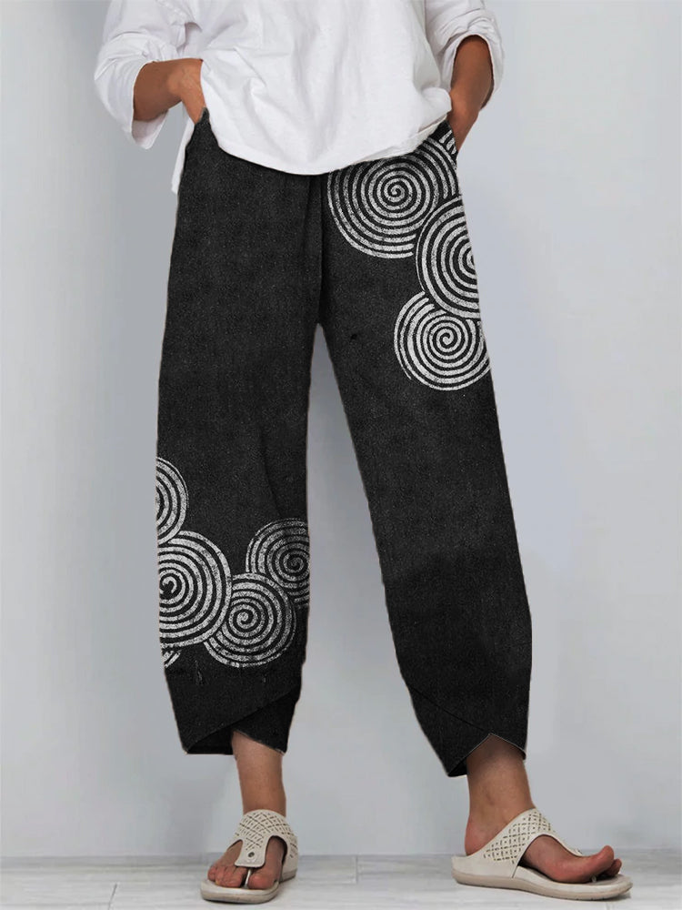 Mara | Pantaloni Relaxați cu Imprimare