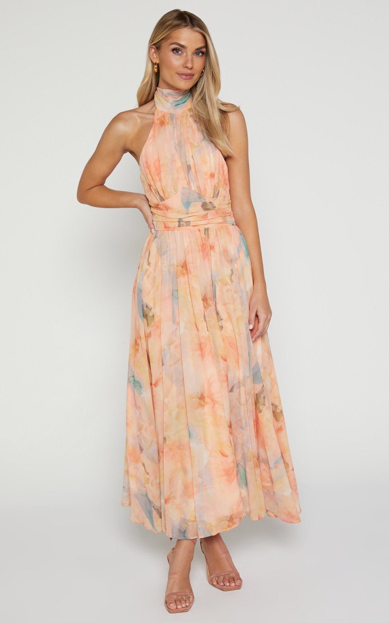 Antonella | Rochie Maxikleed cu Gât Halter Elegant