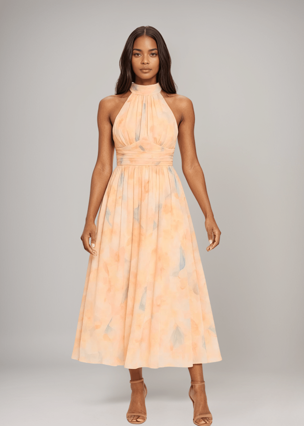 Antonella | Rochie Maxikleed cu Gât Halter Elegant