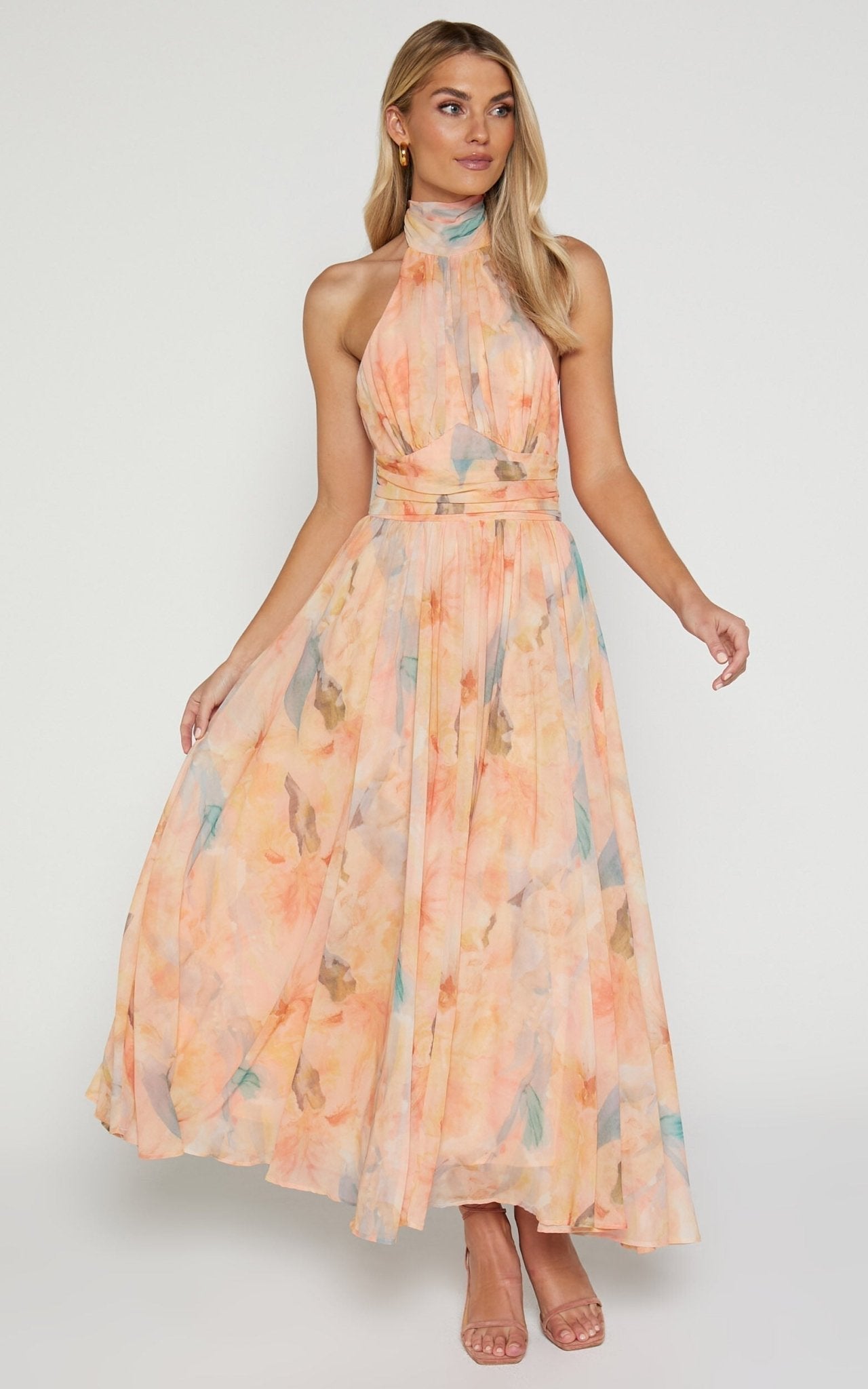 Antonella | Rochie Maxikleed cu Gât Halter Elegant