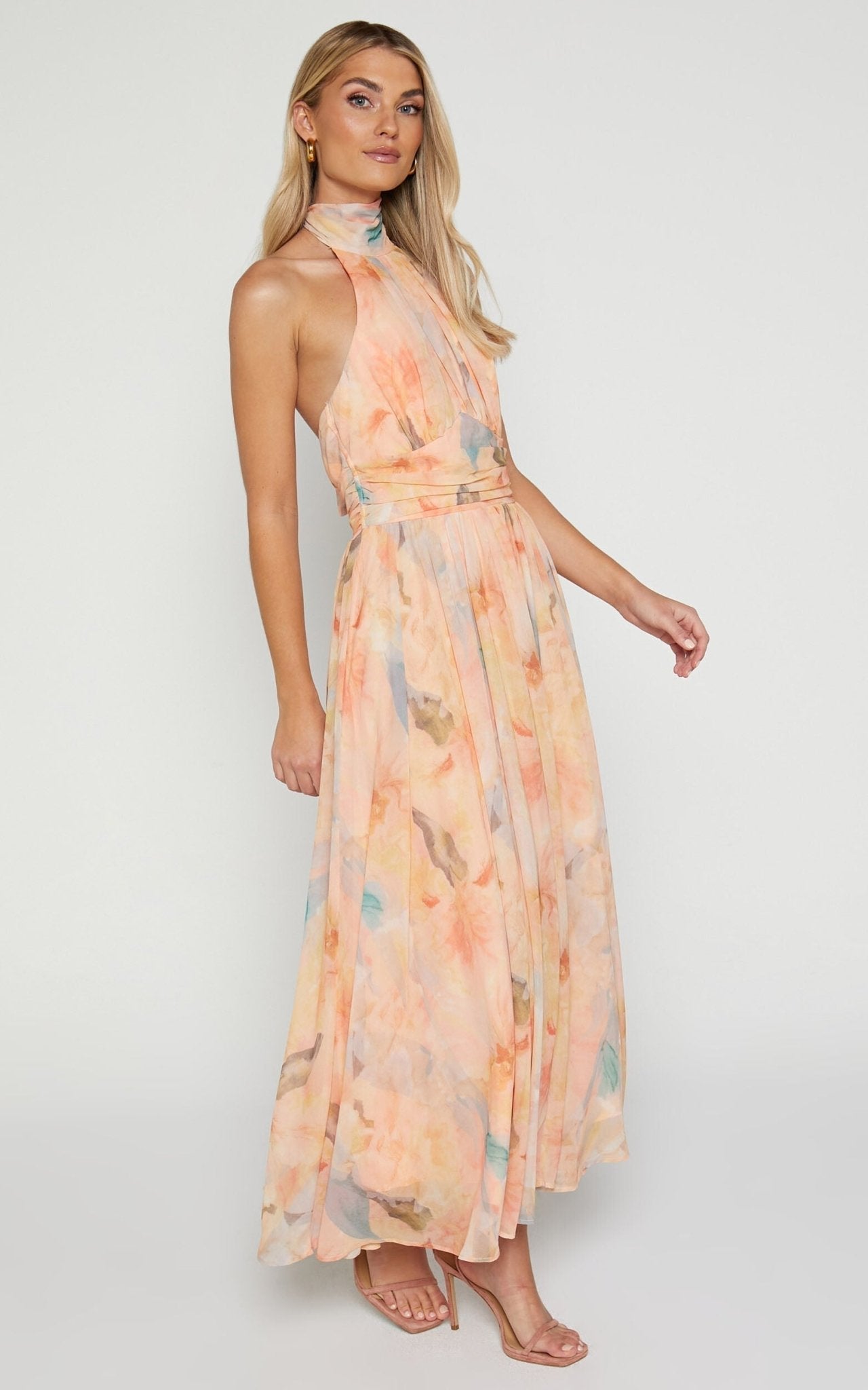 Antonella | Rochie Maxikleed cu Gât Halter Elegant