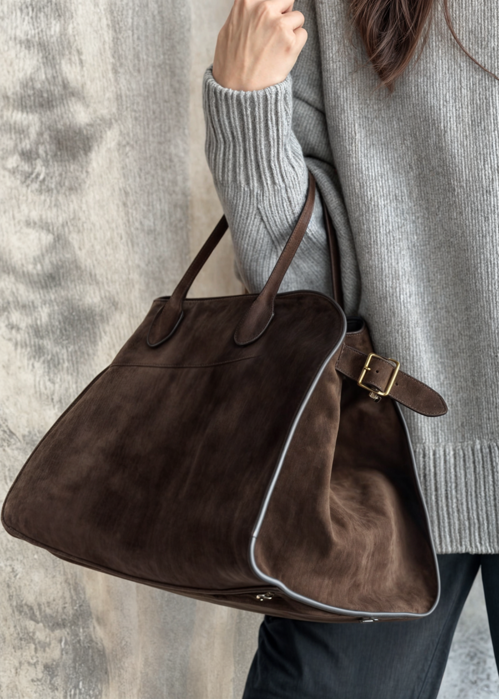 Geantă de umăr Aurora Suede BB