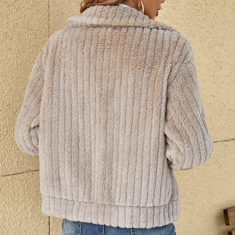 SVEVA™ | CARDIGAN DIN PELUCHE ELEGANT