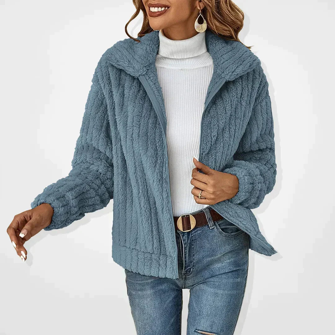 SVEVA™ | CARDIGAN DIN PELUCHE ELEGANT