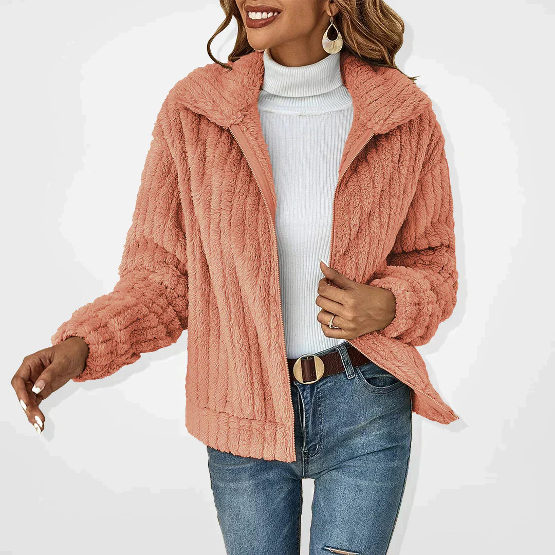 SVEVA™ | CARDIGAN DIN PELUCHE ELEGANT