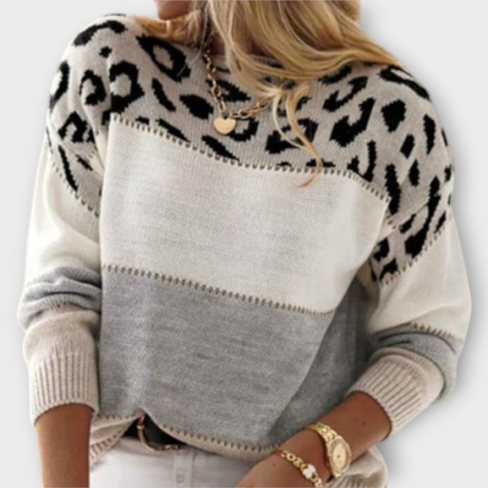 Cheyenne - Pulover Casual cu Design de Leopard
