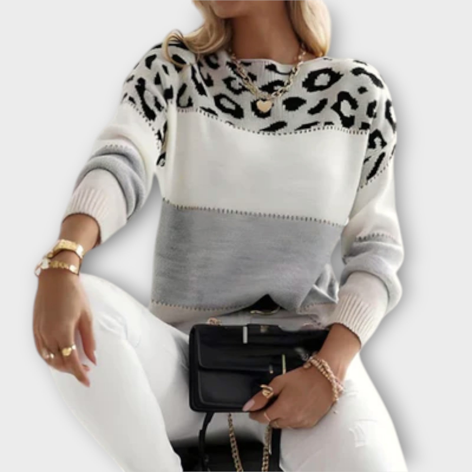 Cheyenne - Pulover Casual cu Design de Leopard