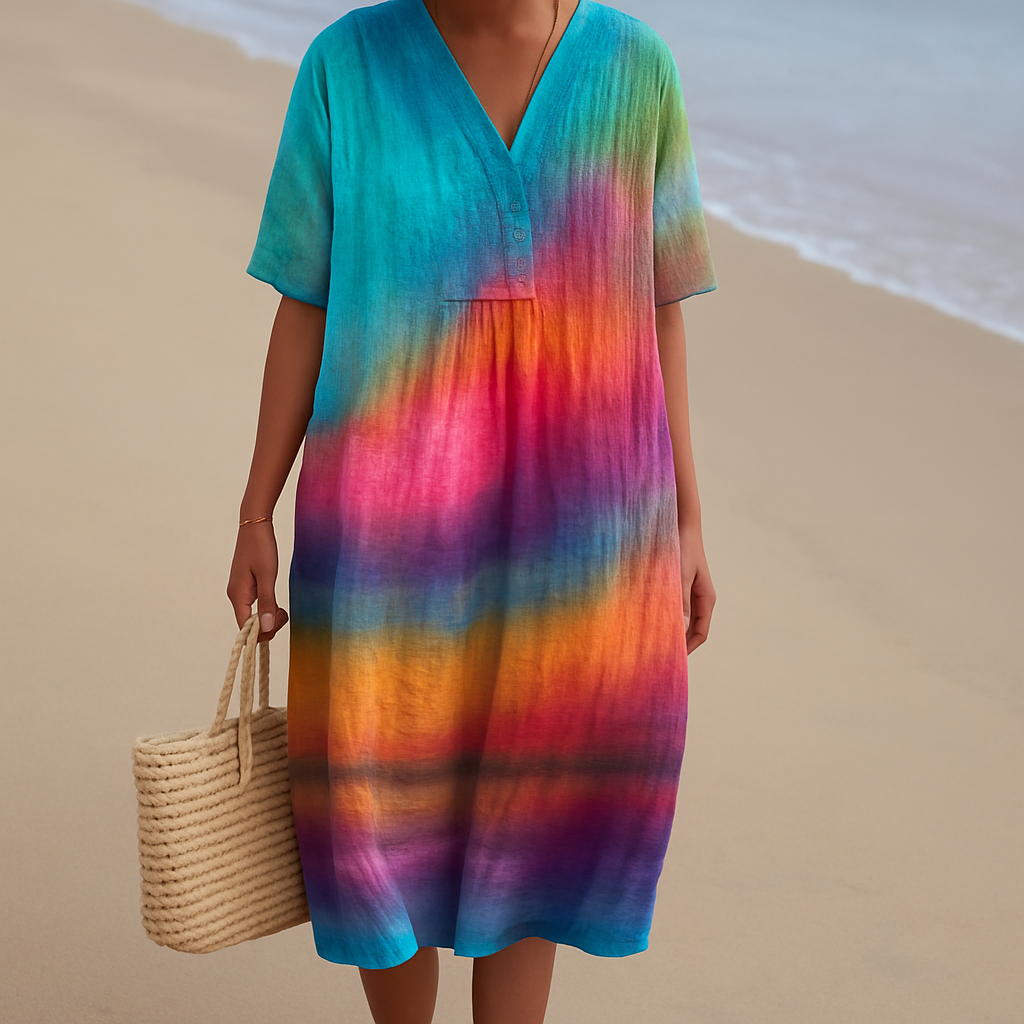 SOLEN | Rochie tie-dye apus