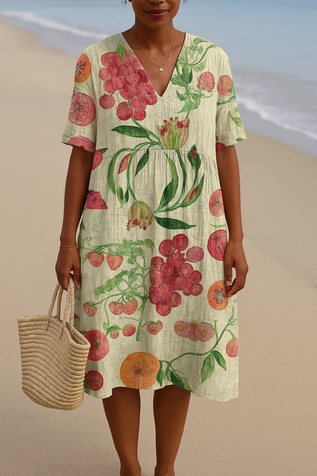 CÉLESTE | Rochie vintage botanică