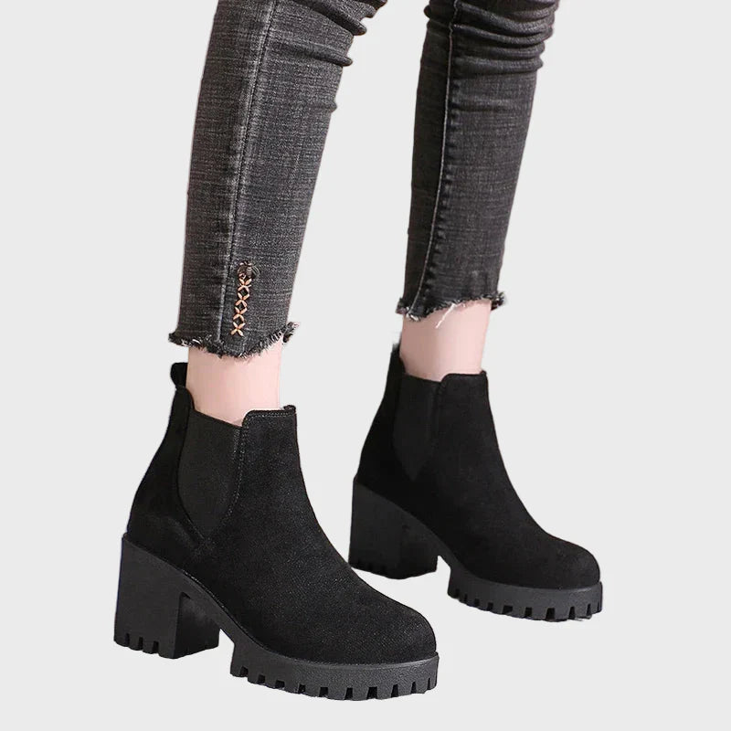 Marley | Botine cu toc bloc