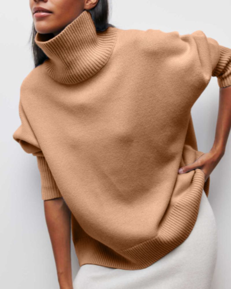 EVY | Pulover cu Guler Înalt Elegant