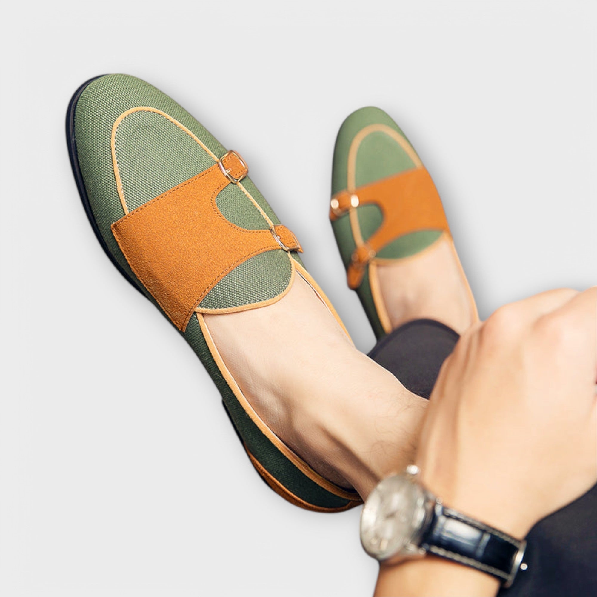 Giorgio | Loafers din piele vegană cu cataramă pentru bărbați